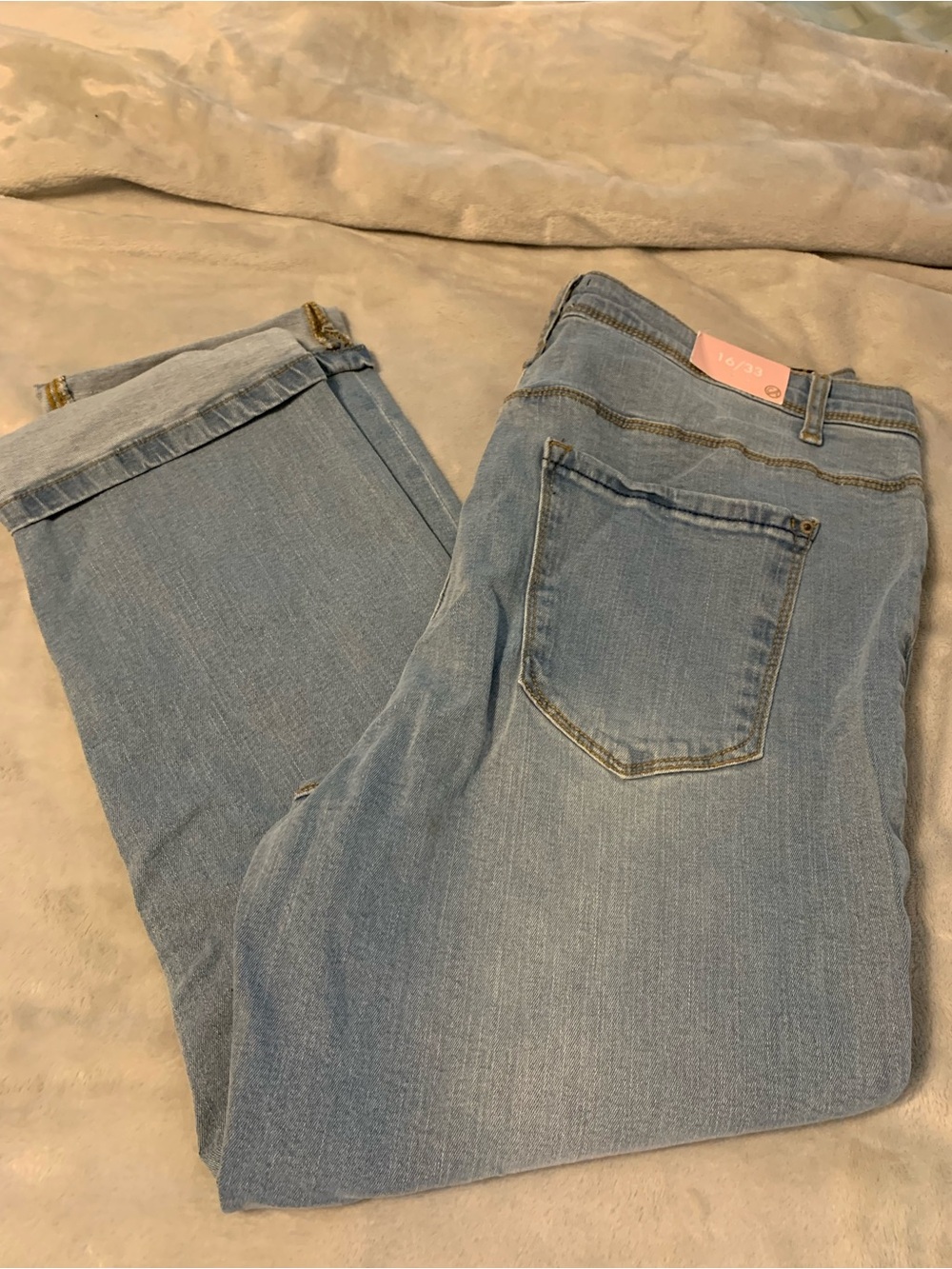 Light Blue Women's Jeans - Classic Straight Fit curve appeal 16/33